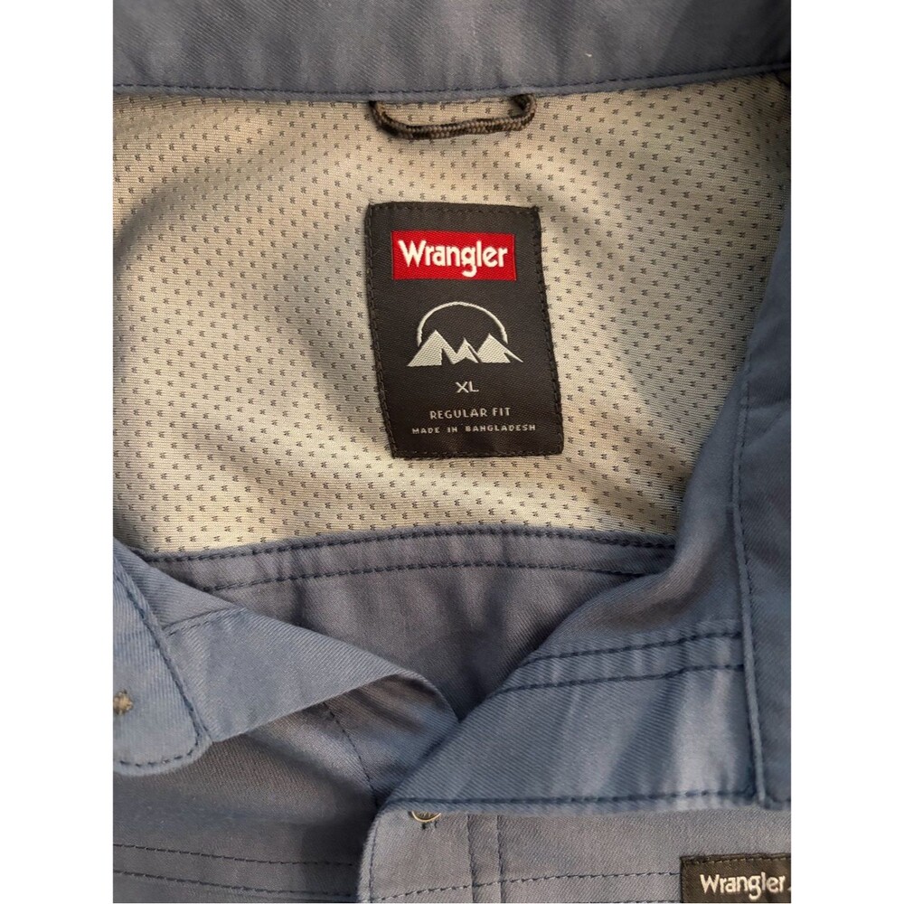 Wrangler XL Outdoor Long Sleeve Button Down Utility Shirt‎ UPF 30+ Regular Fit - Picture 2 of 16